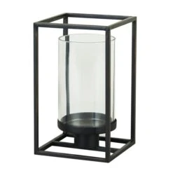 London Black Single Hurricane Candle Holder -Home Decoration 1000182435 alt03