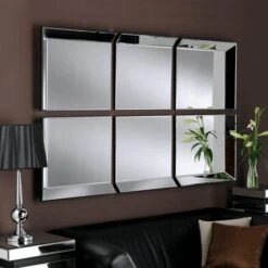Byblos Rectangle Window Wall Mirror