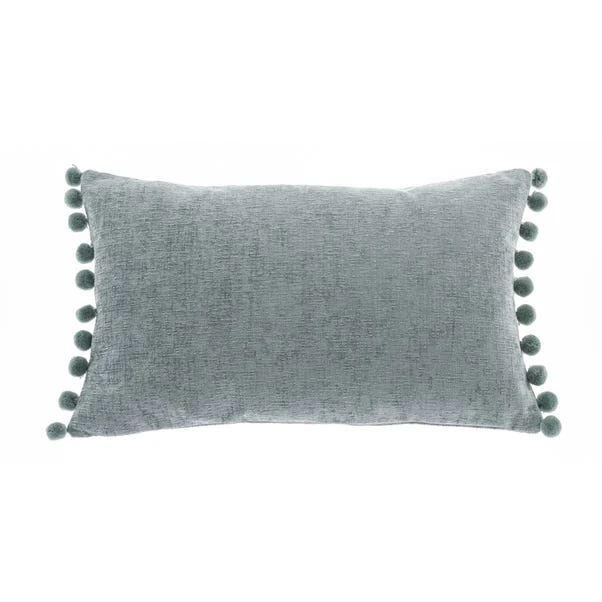 Chenille PomPom Boudoir Cushion 3 Chenille PomPom Boudoir Cushion