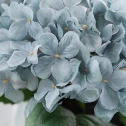 Artificial Teal Hydrangeas In Ceramic Plant Pot 8 Artificial Teal Hydrangeas In Ceramic Plant Pot -Home Decoration 30687465 alt02