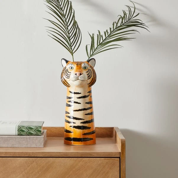 Ceramic Tiger Head Ceramic Vase 3 Ceramic Tiger Head Ceramic Vase