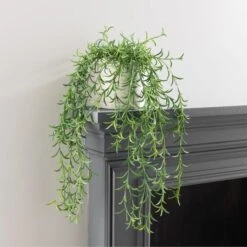 Artificial Trailing Plant In White Plant Pot