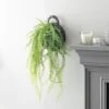 Artificial String Of Pearls In Black Hanging Wall Basket -Home Decoration 30718187