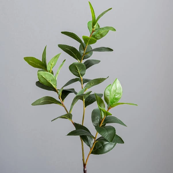 Artificial Lemon Leaf In Concrete Plant Pot 4 Artificial Lemon Leaf In Concrete Plant Pot - Image 2