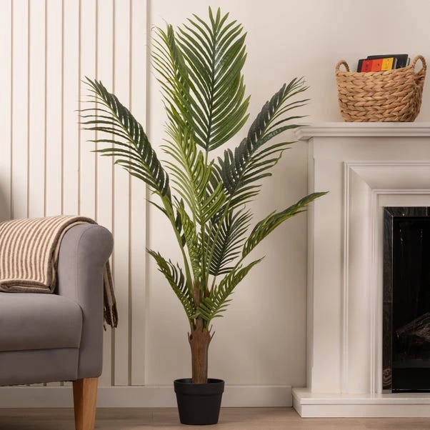 Artificial Kwai Palm Tree In Black Plant Pot 3 Artificial Kwai Palm Tree In Black Plant Pot