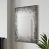 Distressed Edge Rectangle Overmantel Wall Mirror -Home Decoration 30727671