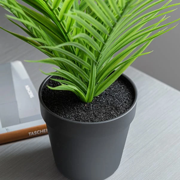 Artificial Parlour Plant In Black Plant Pot 5 Artificial Parlour Plant In Black Plant Pot - Image 3