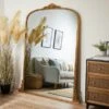 Pretty Boho Curved Full Length Leaner Mirror -Home Decoration 30753671