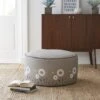 Scandi Print Grey Pouffe -Home Decoration 30765191