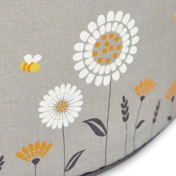 Scandi Print Grey Pouffe 5 Scandi Print Grey Pouffe - Image 3