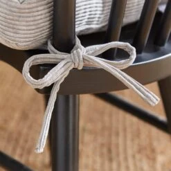 Corduroy Grey Box Style Seat Pad -Home Decoration 30771930 alt02