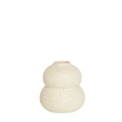 Speckled White Sand Ceramic Bud Vase 8 Speckled White Sand Ceramic Bud Vase -Home Decoration 30796618 alt02