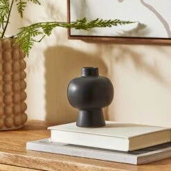 Black Abstract Vase