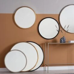 Henty Round Wall Mirror -Home Decoration 30797744 alt01
