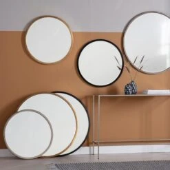 Henty Round Wall Mirror -Home Decoration 30797745 alt02