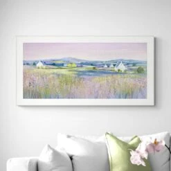 Evening Fields Framed Print