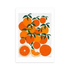 East End Prints Orange Harvest Print
