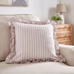 Pride & Joy Linford Frill Lilac Cushion
