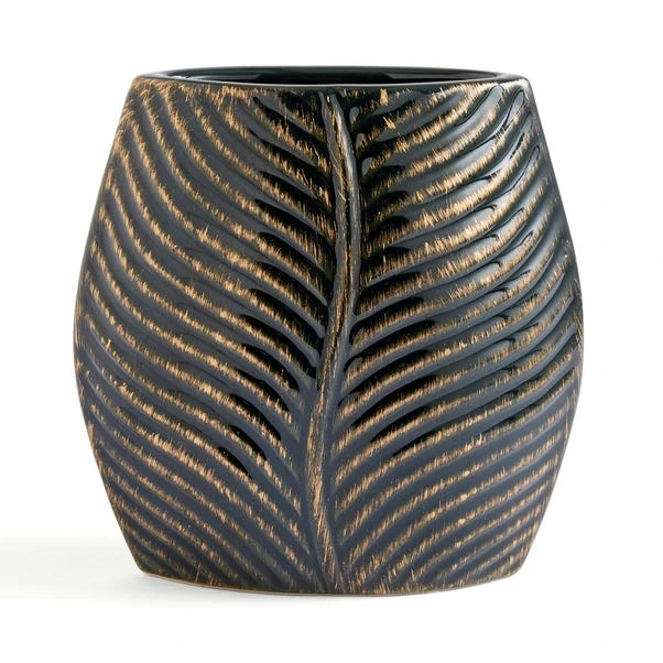 Palm Leaf Ceramic Vase 5 Palm Leaf Ceramic Vase - Image 3