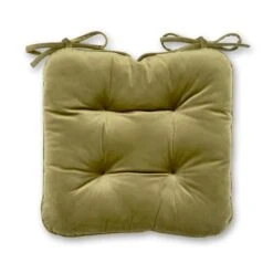 Velour Seat Pad Olive -Home Decoration 30836443 alt01