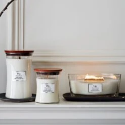 Woodwick Island Coconut Large Hourglass Crackle Candle -Home Decoration 30836717 alt01