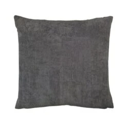 Corduroy Cushion, 43 X 43cm Charcoal