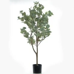 Artificial Eucalyptus Tree In Black Plant Pot -Home Decoration 30861010 alt02