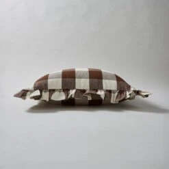 Frilled Check Cushion Pinecone -Home Decoration 30864075 alt03