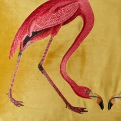 Flamingo Embroidery Cushion Chartreuse -Home Decoration 30864079 alt05