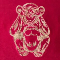 Three Monkeys Velvet Cushion -Home Decoration 30864118 alt03