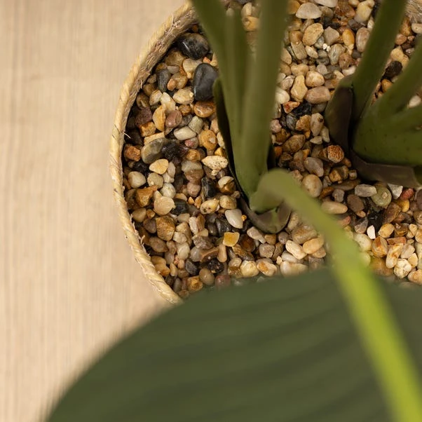 Artificial Banana Palm Tree In Woven Basket Plant Pot 5 Artificial Banana Palm Tree In Woven Basket Plant Pot - Image 3