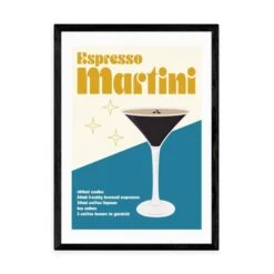 East End Prints Espresso Martini Cocktail Framed Print -Home Decoration 30865036 alt01