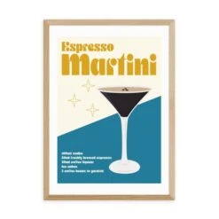 East End Prints Espresso Martini Cocktail Framed Print -Home Decoration 30865037 alt01