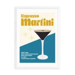 East End Prints Espresso Martini Cocktail Framed Print -Home Decoration 30865038 alt01