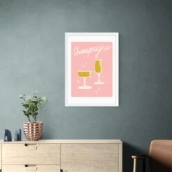 East End Prints Champagne Framed Print -Home Decoration 30865050
