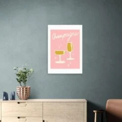 East End Prints Champagne Framed Print -Home Decoration 30865055