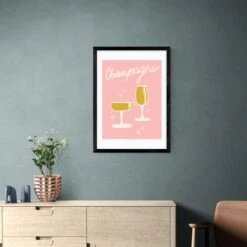 East End Prints Champagne Framed Print -Home Decoration 30865056