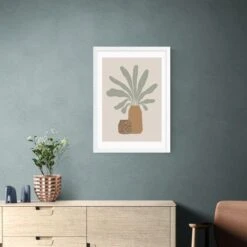 East End Prints Two Brown Vases & Green Plant Framed Print 24 East End Prints Two Brown Vases & Green Plant Framed Print -Home Decoration 30865250