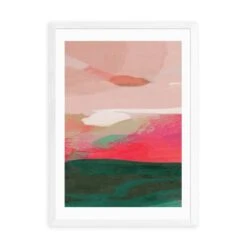 East End Prints Green & Pink Abstract II Framed Print -Home Decoration 30865336 alt01