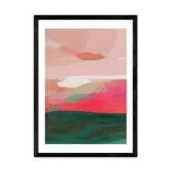 East End Prints Green & Pink Abstract II Framed Print -Home Decoration 30865338 alt01