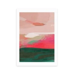 East End Prints Green & Pink Abstract II Framed Print -Home Decoration 30865341 alt01