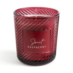 Sugared Raspberry Glass Candle -Home Decoration 30870998 alt02