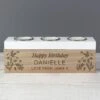 Personalised Floral Triple Tealight Box -Home Decoration 30878227