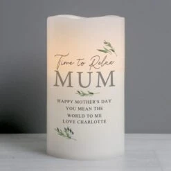 Personalised Botanical LED Candle -Home Decoration 30878384 alt03
