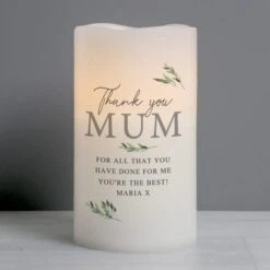 Personalised Botanical LED Candle -Home Decoration 30878384 alt04