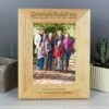 Personalised Grandchildren Are A Blessing Light Wood Portrait Photo Frame