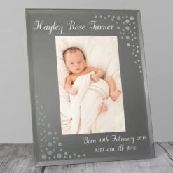 Personalised Classic Diamante Glass Portrait Photo Frame -Home Decoration 30880883 alt02
