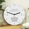 Personalised Home Shabby Chic Wooden Wall Clock