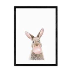 East End Prints Bubble Gum Bunny Print By Sisi And Seb -Home Decoration 30891966 alt01