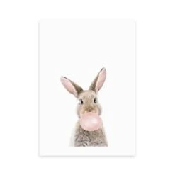 East End Prints Bubble Gum Bunny Print By Sisi And Seb -Home Decoration 30891969 alt01